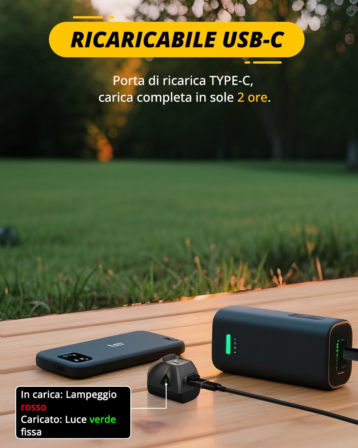 Towild DL1200S - Luci Bici LED 1200 Lumen con Telecomando - immagine 6