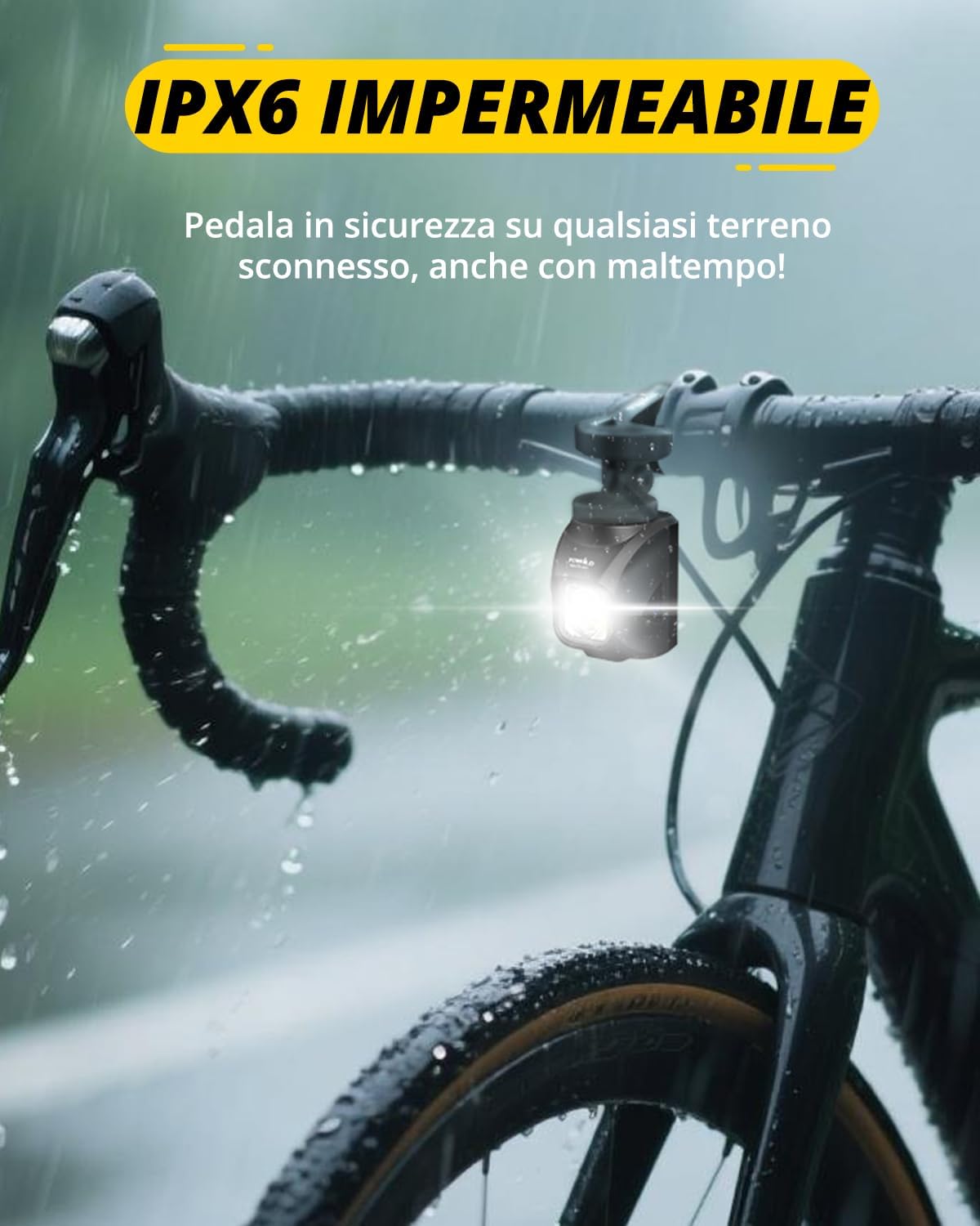 Towild DL1200S - Luci Bici LED 1200 Lumen con Telecomando - immagine 7