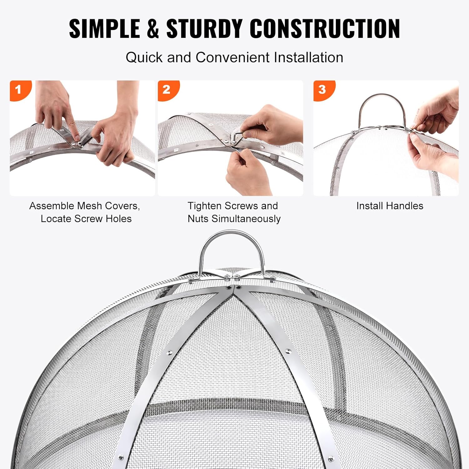 Vevor Coperchio Parascintille per Braciere 762 mm - immagine 5