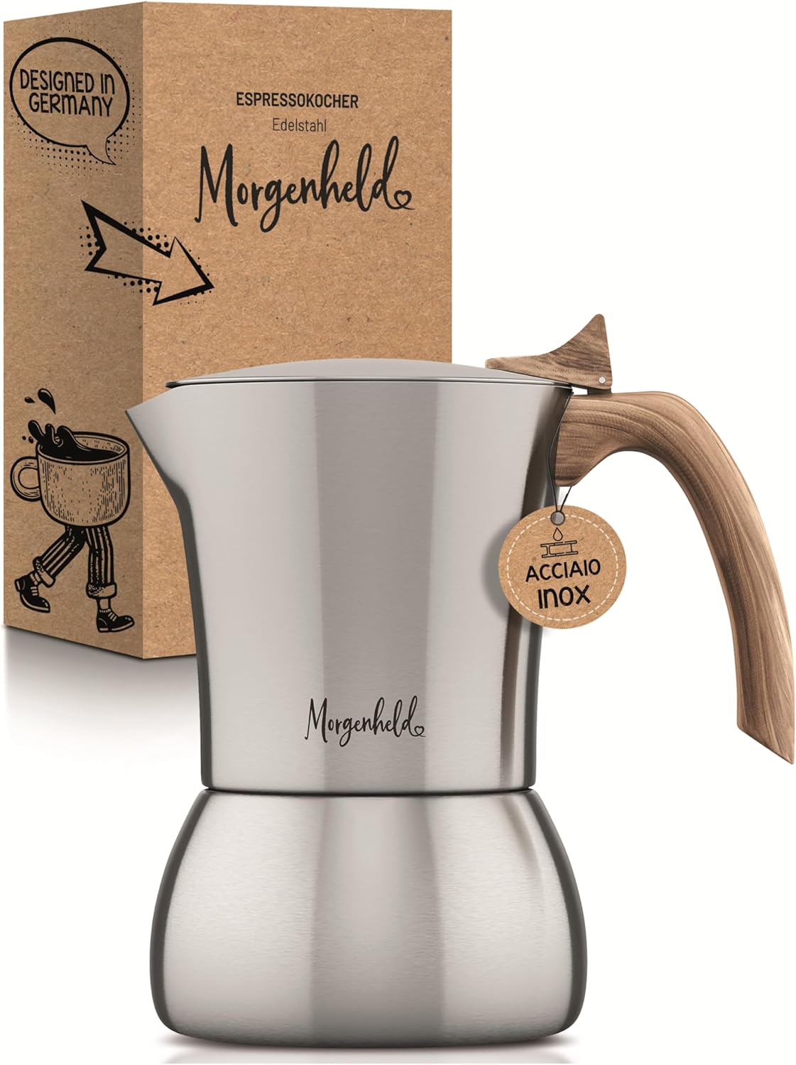 FLOW Premium Cafetera Espresso 4 Tazze 200ml - immagine 1