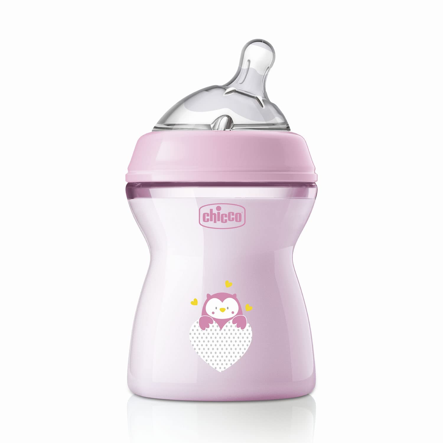 Chicco Natural Feeling Biberon Anticolica 250ml, Rosa