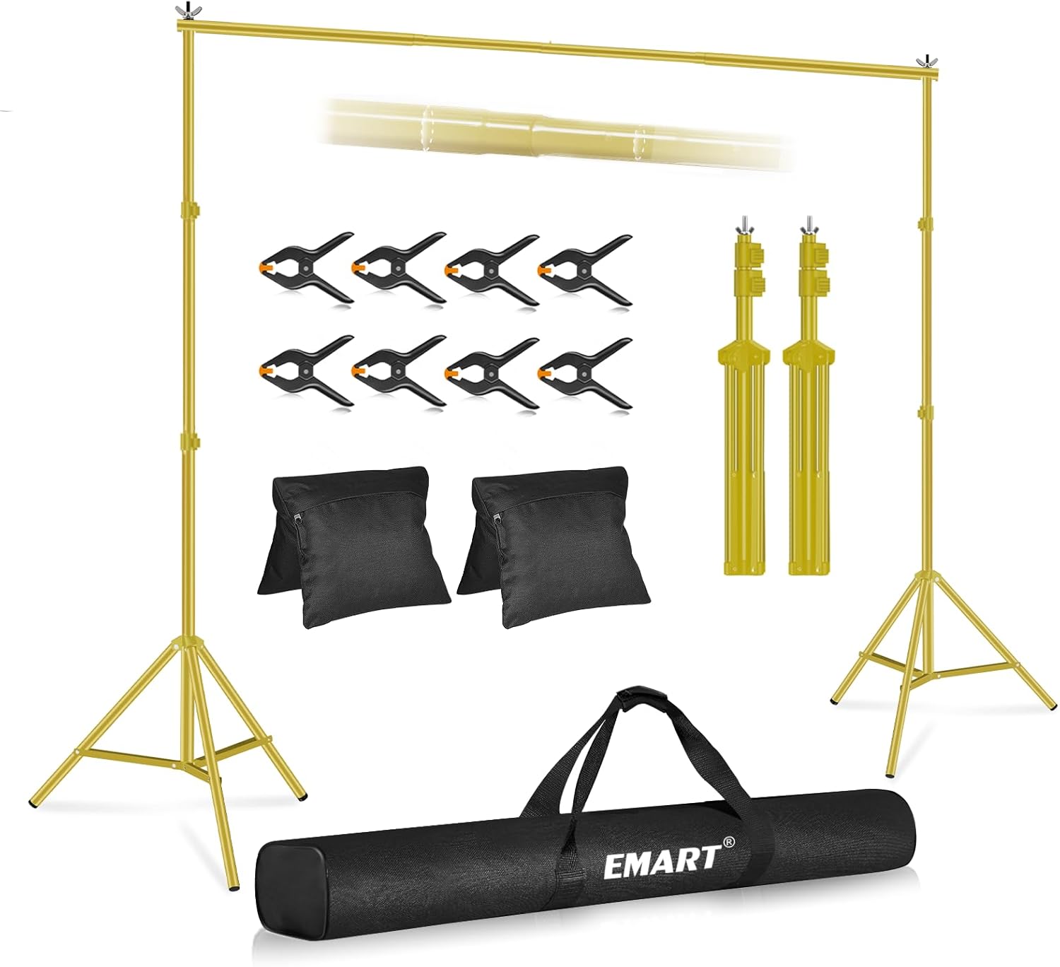 Emart Supporto per Fondale 3x2,1m con Accessori - immagine 1