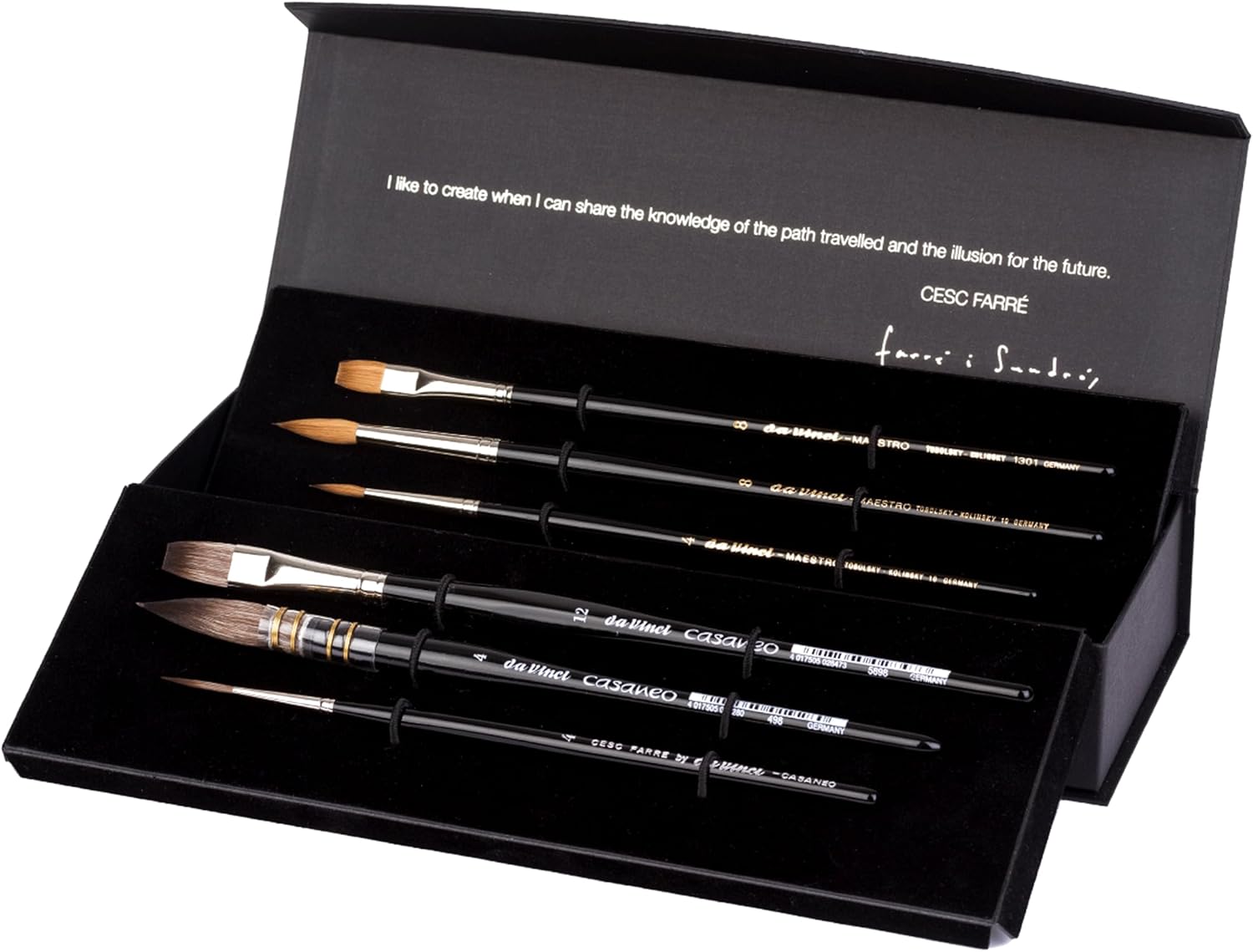 Set 6 pennelli per acquarello edizione speciale "CESC FARRE' " - immagine 1