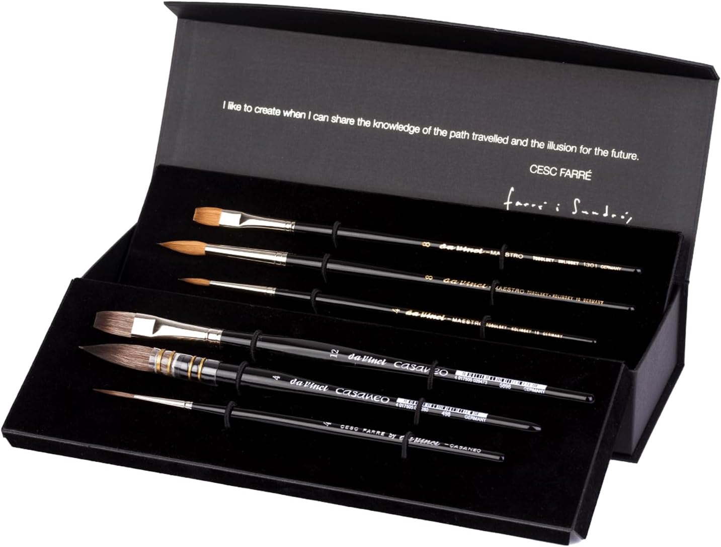 Set 6 pennelli per acquarello edizione speciale "CESC FARRE' " - immagine 2