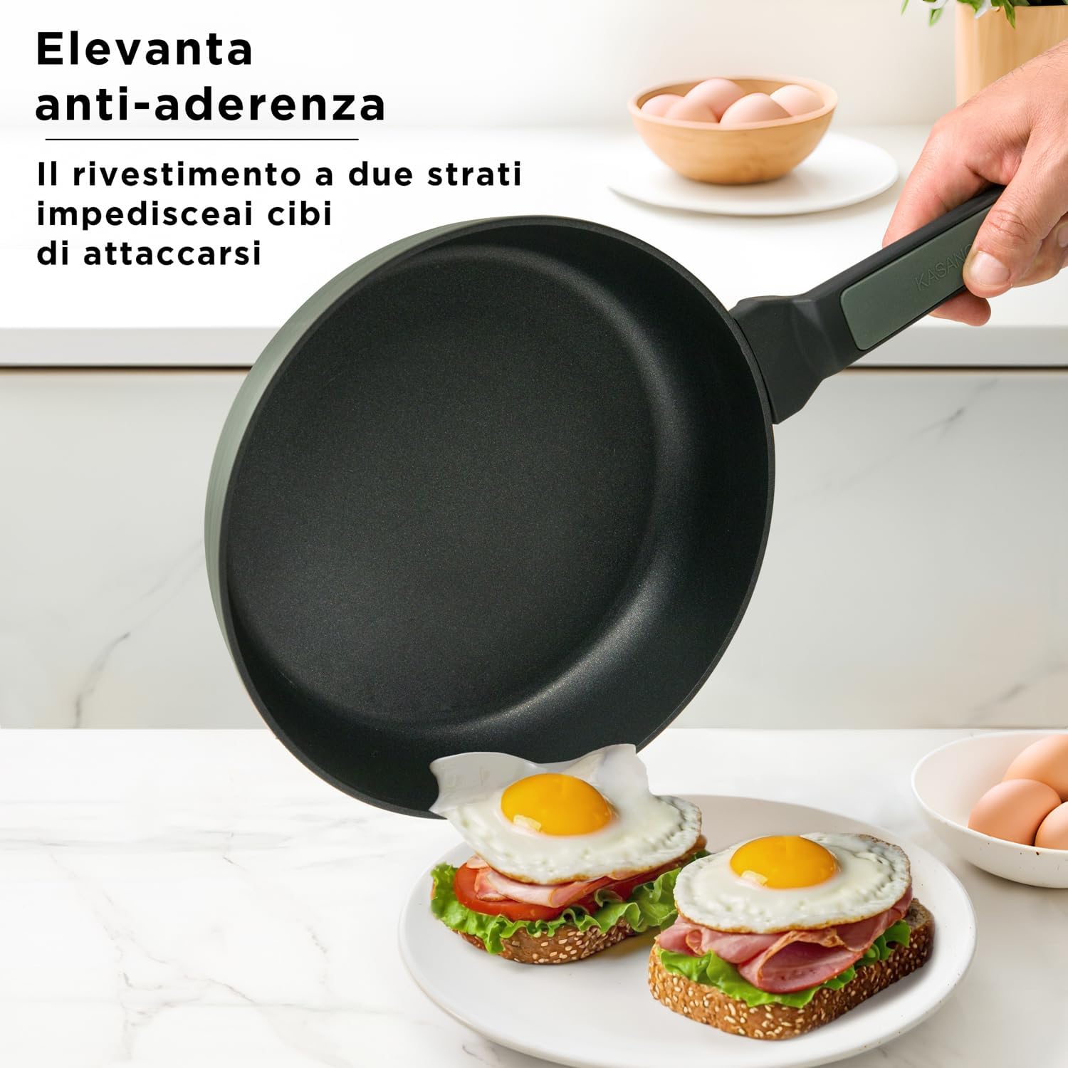 Kasanova Batteria Pentole Corredo Antiaderente - immagine 3
