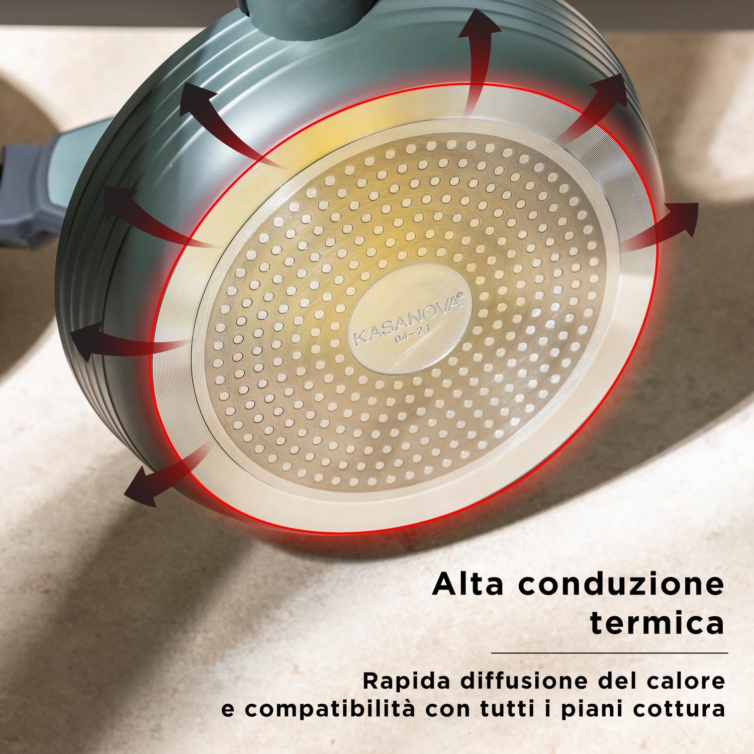 Kasanova Batteria Pentole Corredo Antiaderente - immagine 5