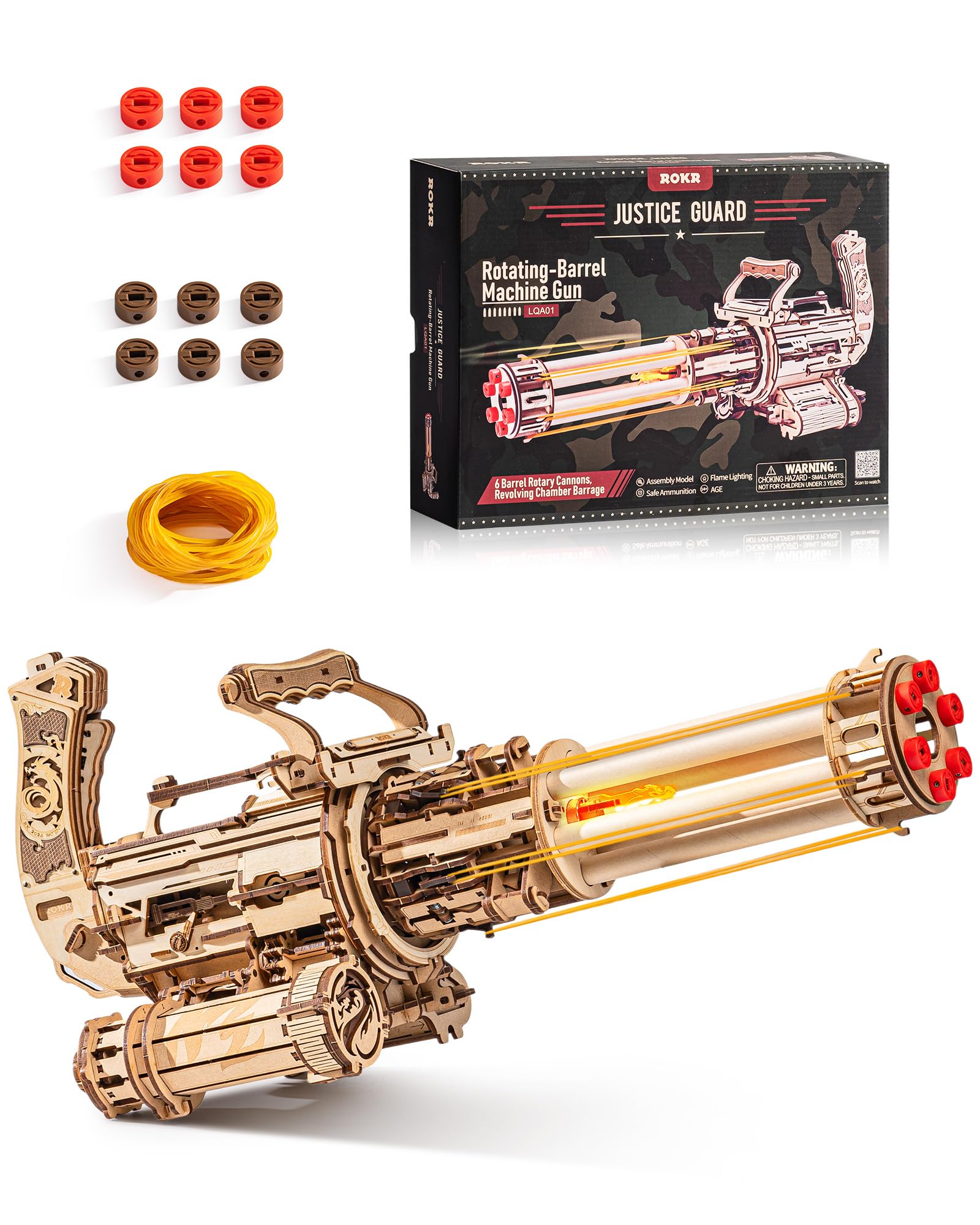 Rokr Puzzle 3D Legno Modellismo Barile Rotante 412 Parti