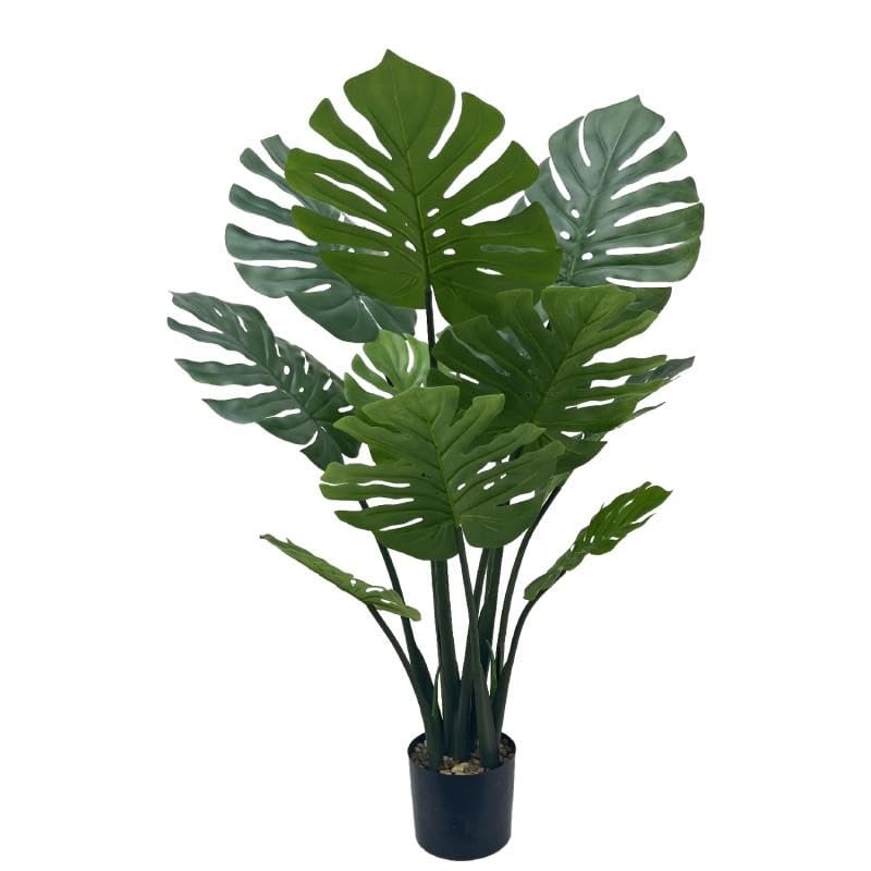 Pianta Artificiale Monstera Verde 98x80x80cm