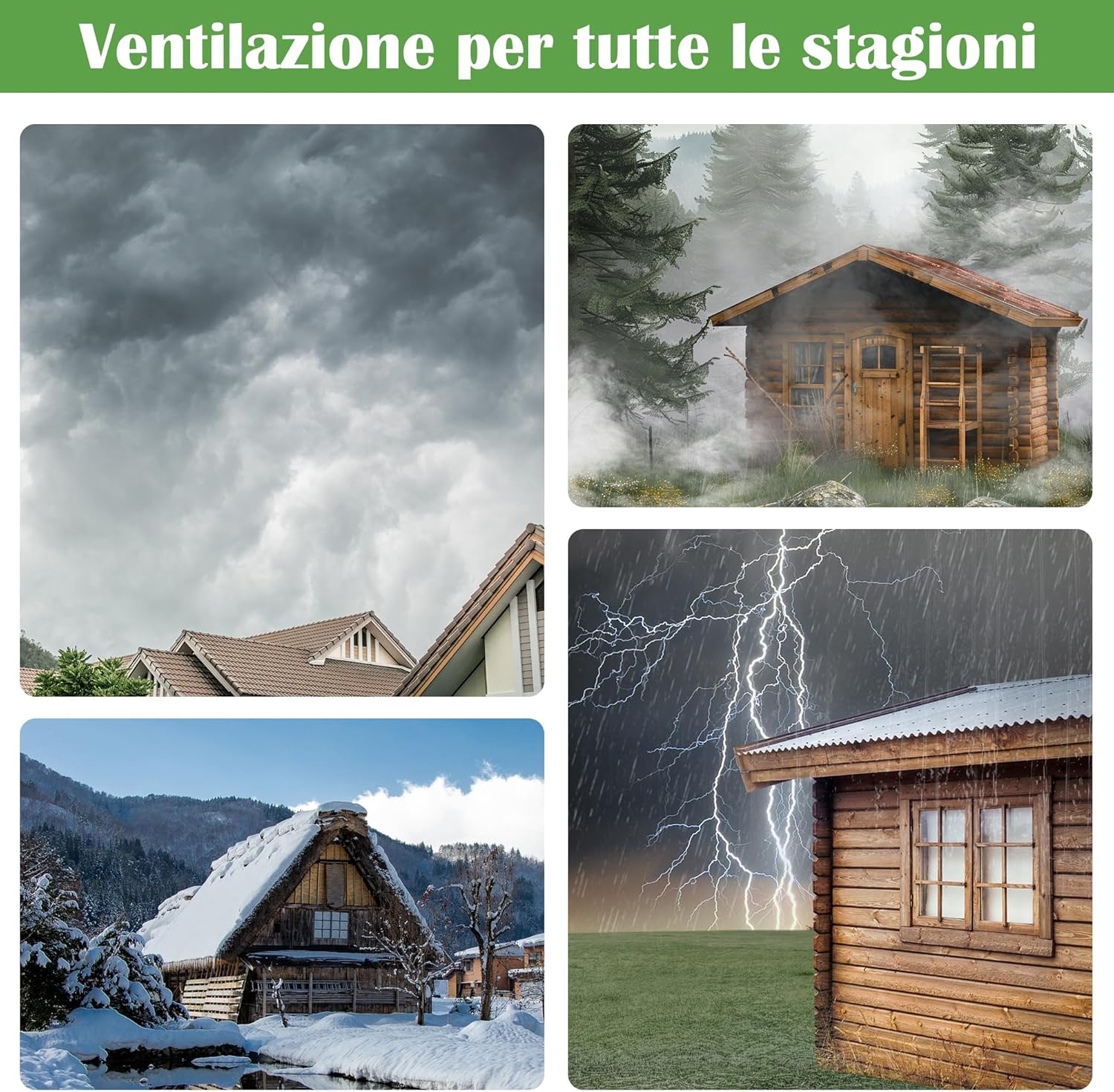 Ecocalm Ventilatore Solare per Esterni 200mm - immagine 5