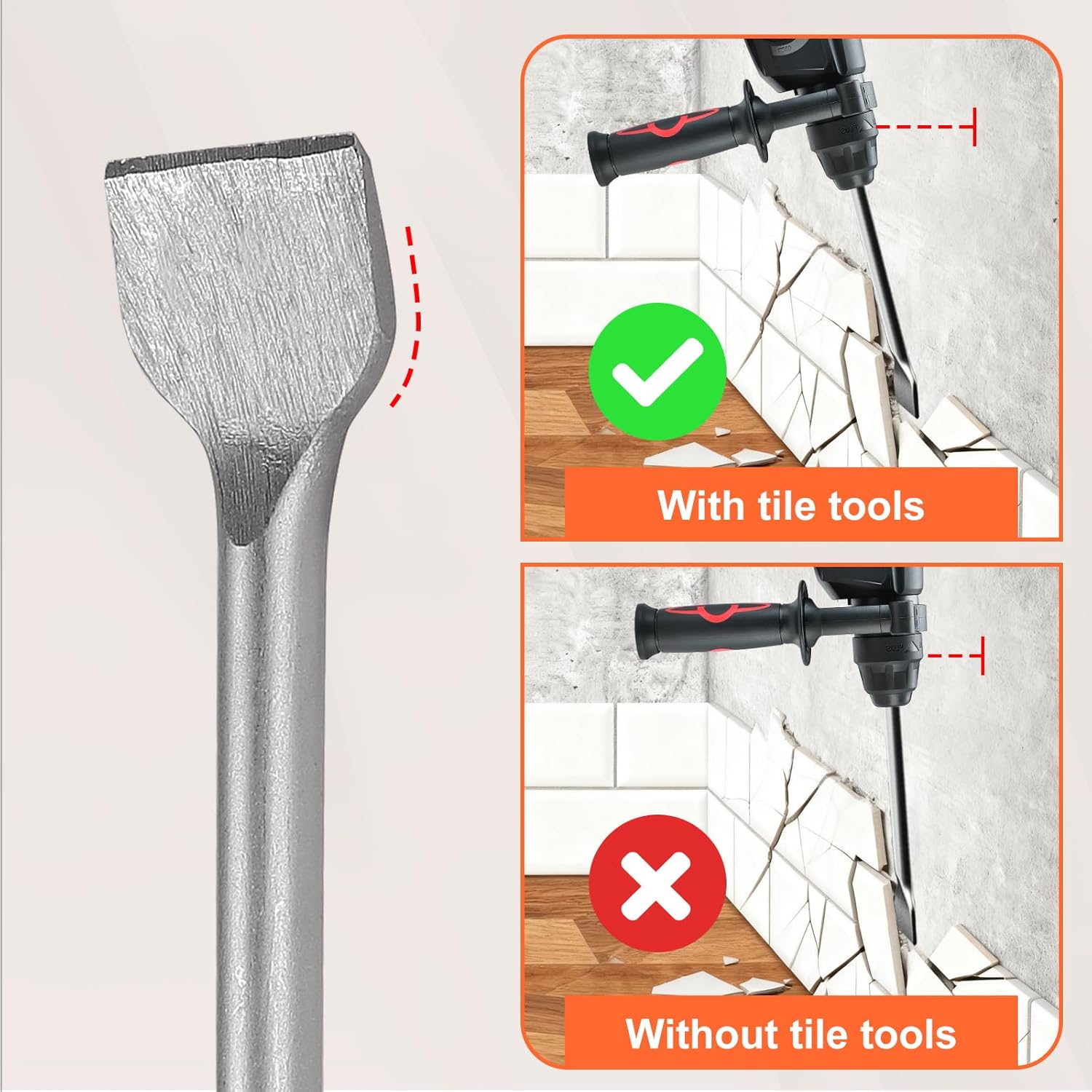 Cprosp 4 Pezzi Scalpelli SDS-MAX 600mm - immagine 5