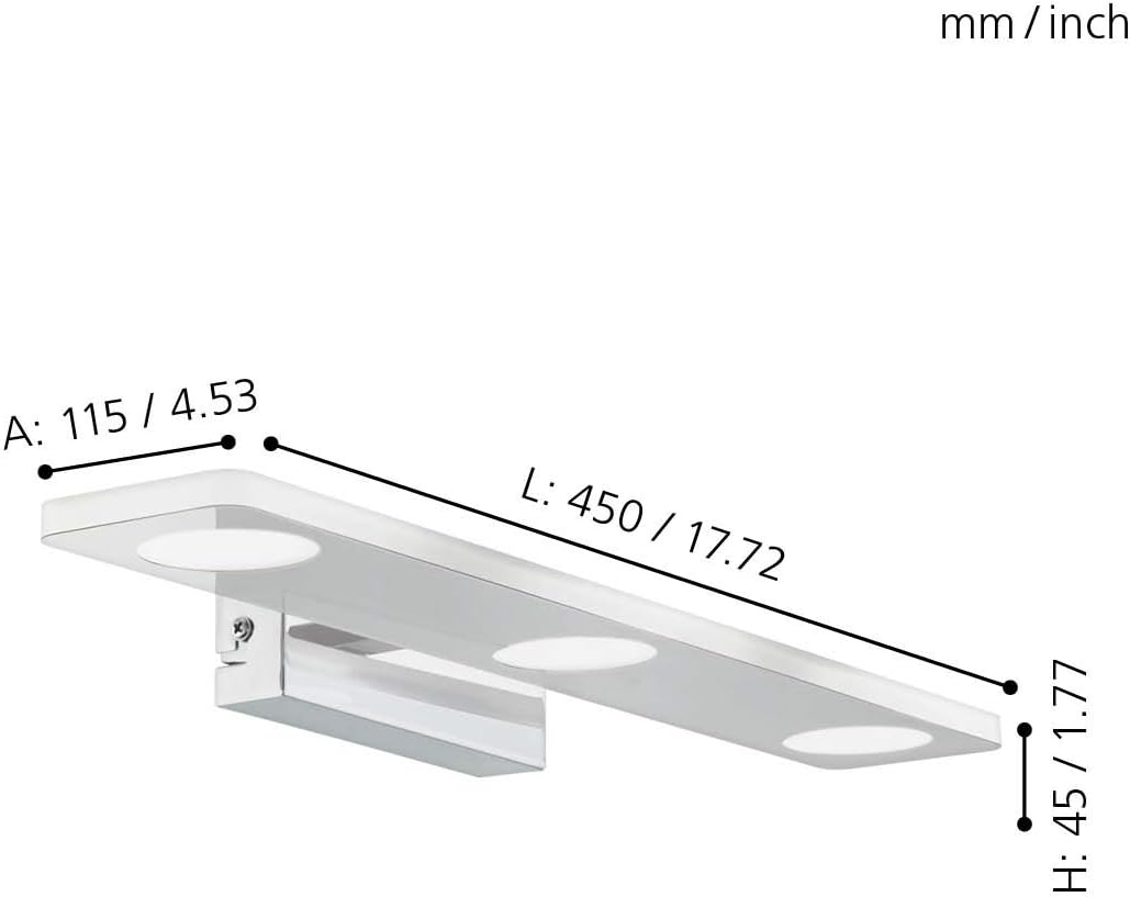 Eglo CABUS Applique 4.5 W, Chrom - immagine 3