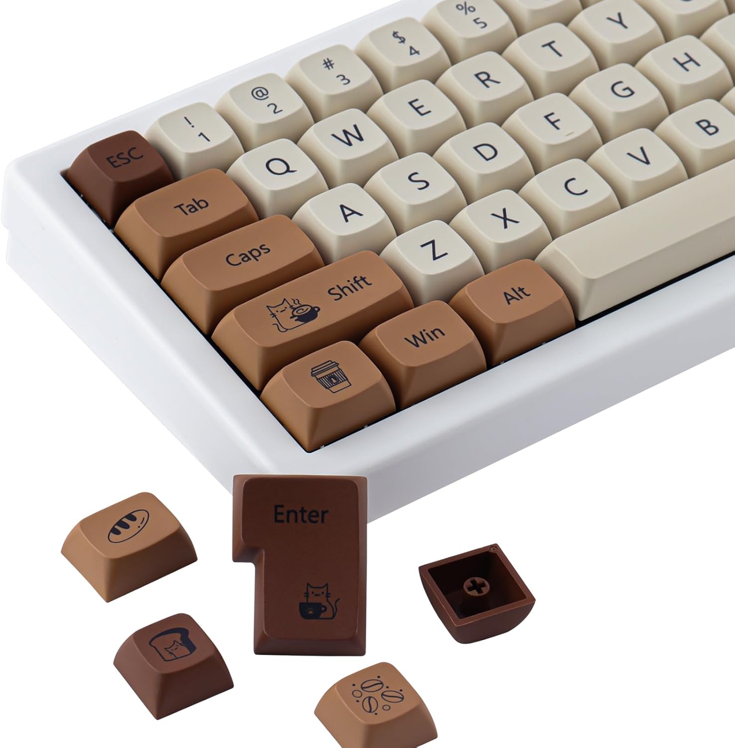 Jaketsai 137 Tasti PBT XDA Keycaps Sublimazione Colore - immagine 1