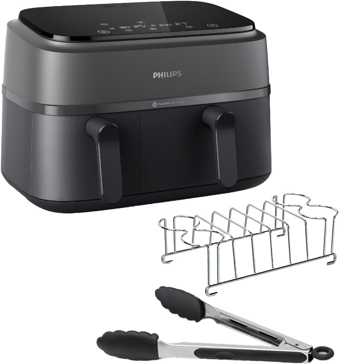 Philips Airfryer Serie 3000 con Doppio Cestello 9L