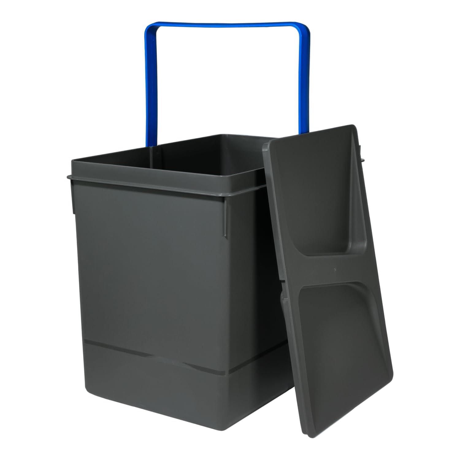 Wuitoki Pattumiera Sottolavello 15L Set 3, Antracite - immagine 3