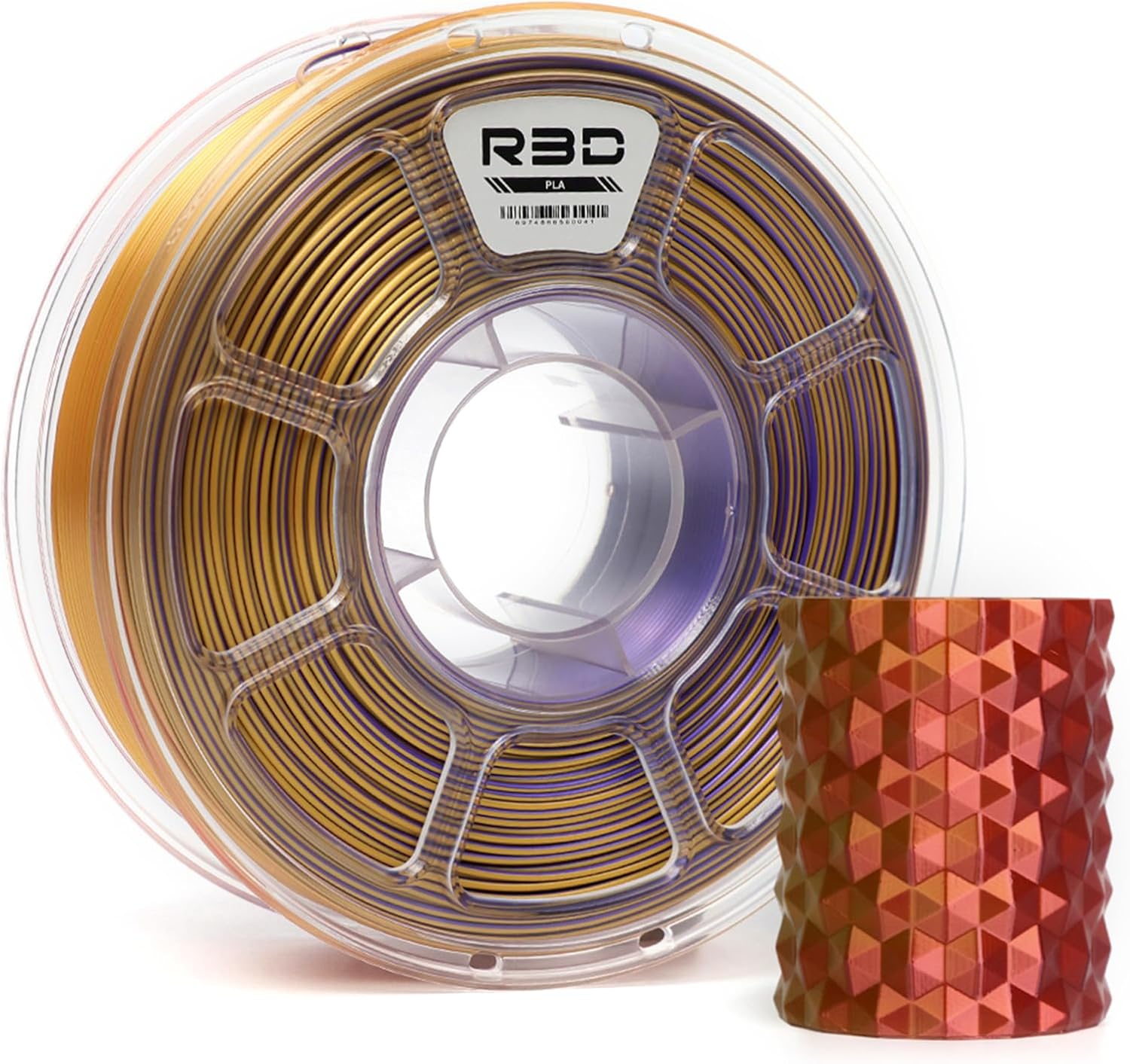 R3d Filamento Seta PLA Tricolore 1.75mm 1kg | Velz