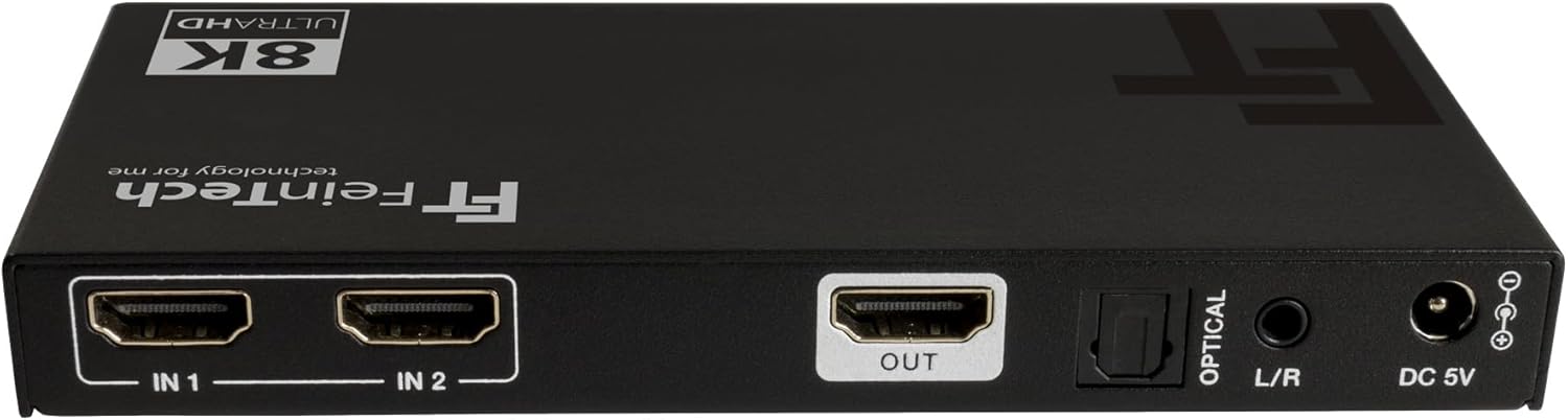 Feintech SW212 HDMI 2.1 Switch 2 in 1 Out - immagine 2
