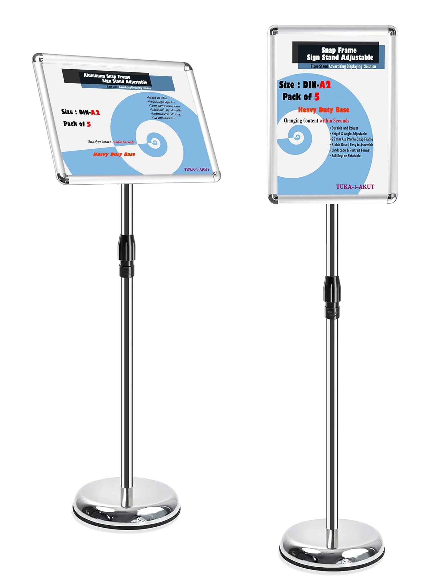 Tuka-i-akut 5X A2 Espositore Informativo da Pavimento