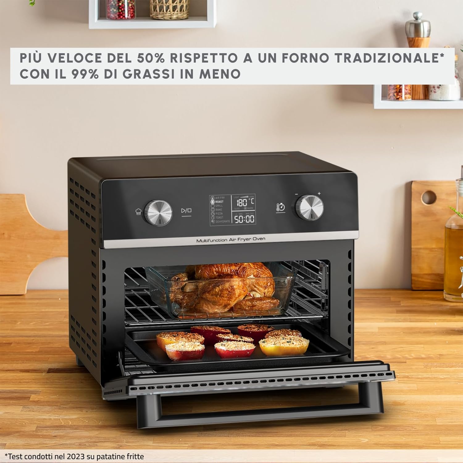 Moulinex Easy Fry Multifunzione 10in1 - Friggitrice ad Aria 20L - immagine 3