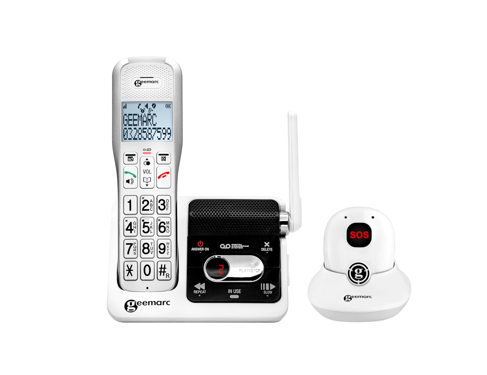 Geemarc Amplidect 595 SOS Pro - Telefono Cordless Amplificato