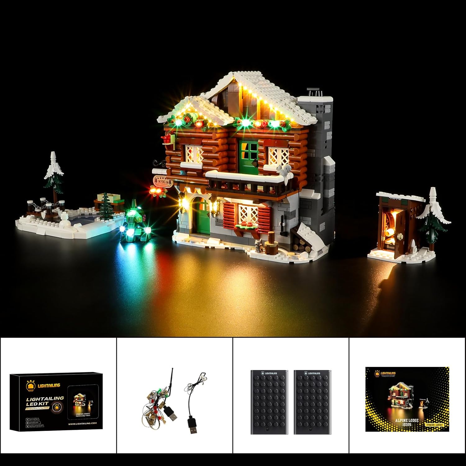 Lightailing Kit Luci LED per Lego-10325 Baita Alpina - immagine 6