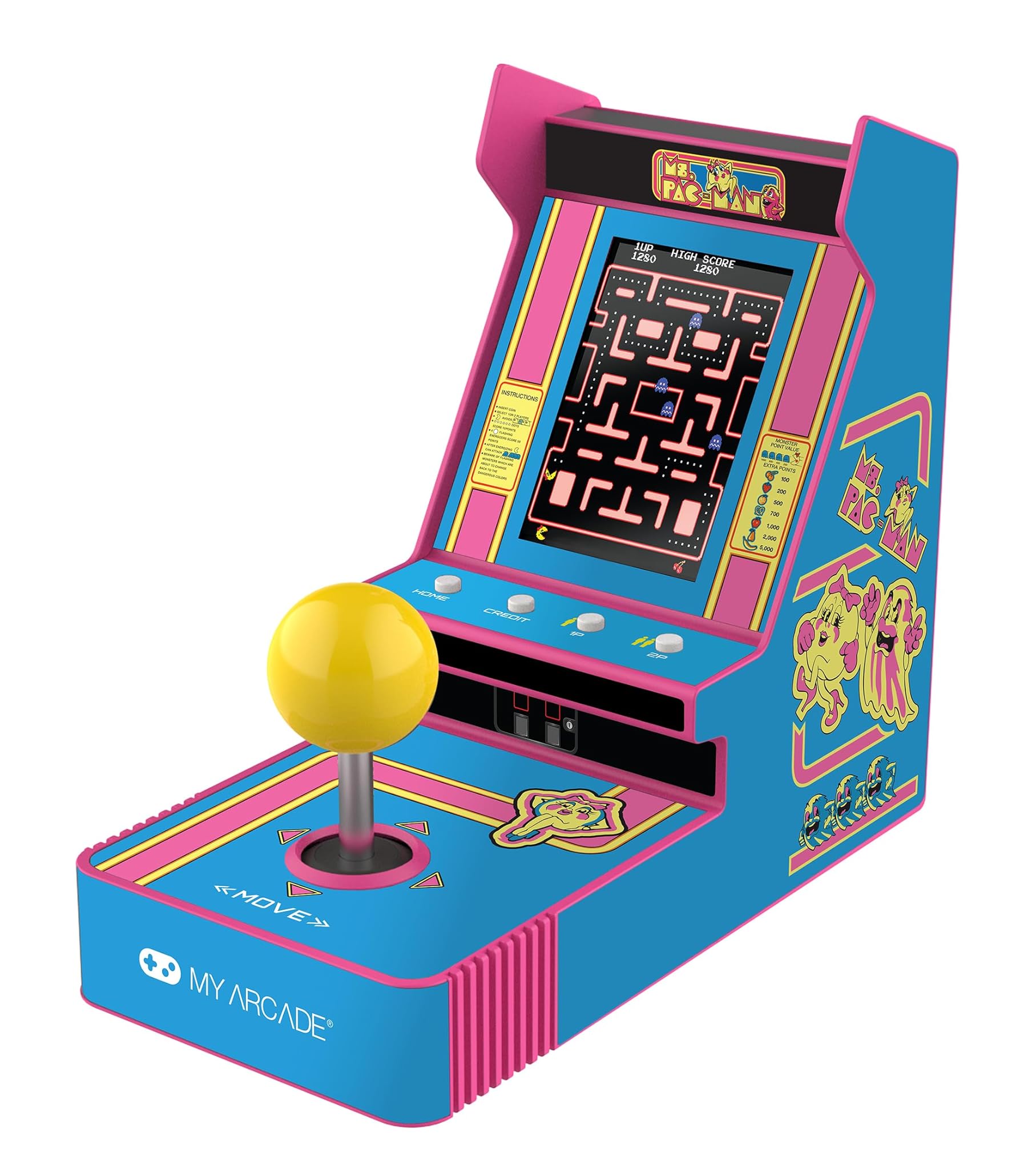 MS.PAC-Man - Lettore joystick con display da 3,5"