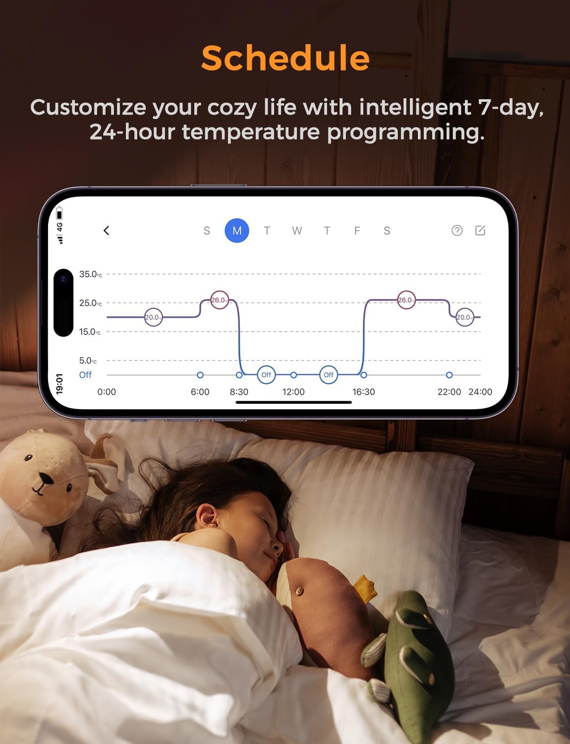 Refoss Termostato WiFi Digitale Touchscreen Programmabile - immagine 5