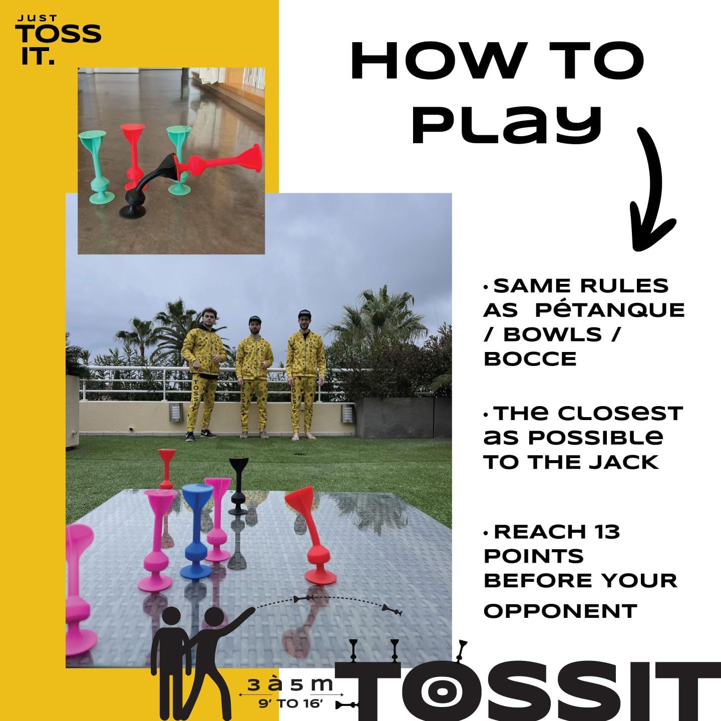 TOSSIT Gioco Freccette Ventosa per Interni/Esterni - immagine 3