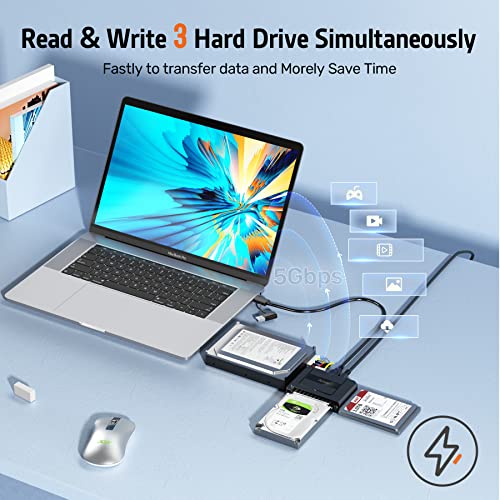 Alxum Adattatore IDE a SATA con USB-C e USB-A - immagine 1