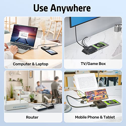 Alxum Adattatore IDE a SATA con USB-C e USB-A - immagine 4