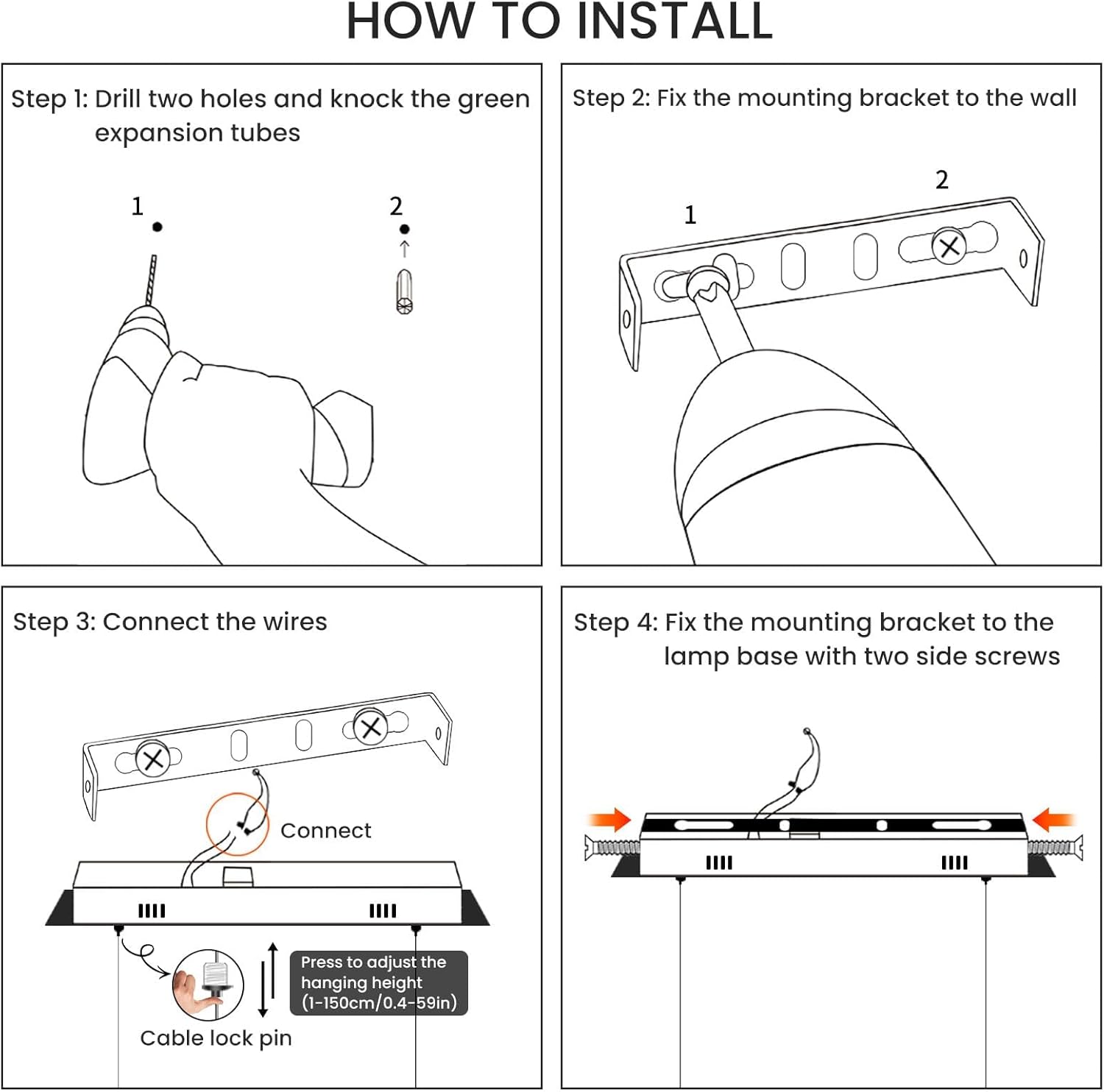Mikeru Lampada a Sospensione LED 150cm Dimmerabile - immagine 6