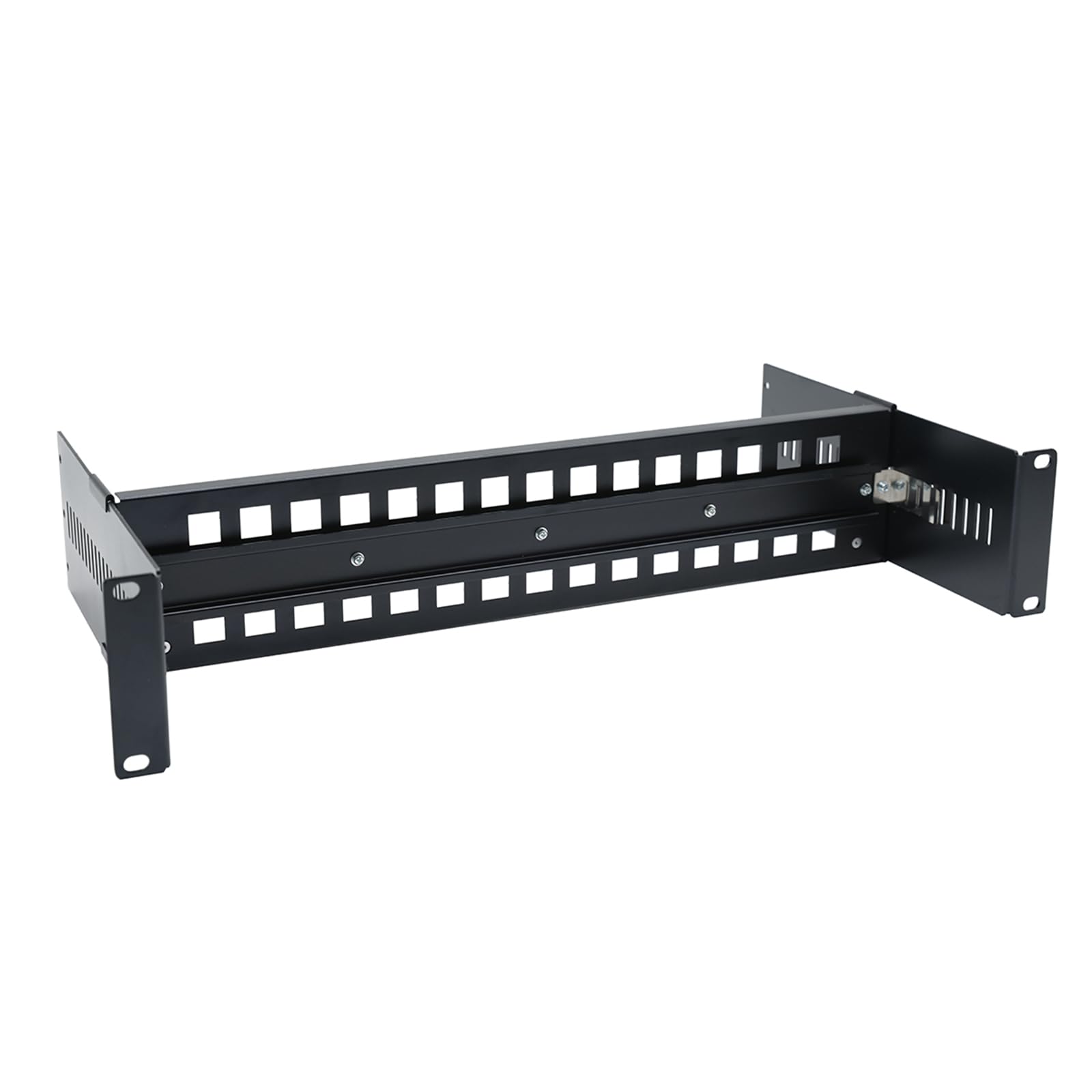 Staffa Guida DIN 19" Regolabile per Montaggio su Rack
