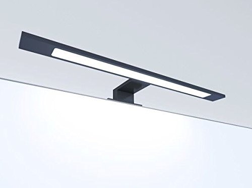 Lampada da Bagno LED Nera 450mm Bianco Caldo