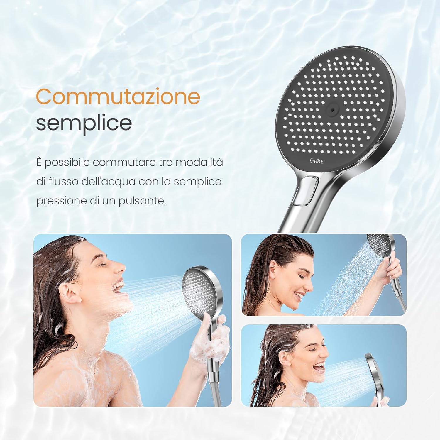 Emke Colonna Doccia Termostatica Cromata - immagine 4