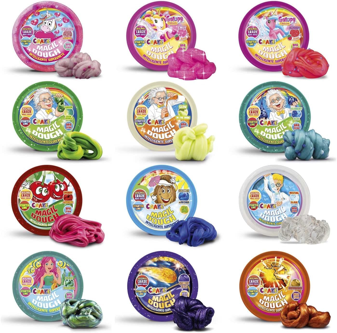 CRAZE Magic Dough Kinderknete Pasta per Modellare, Multicolore - immagine 2