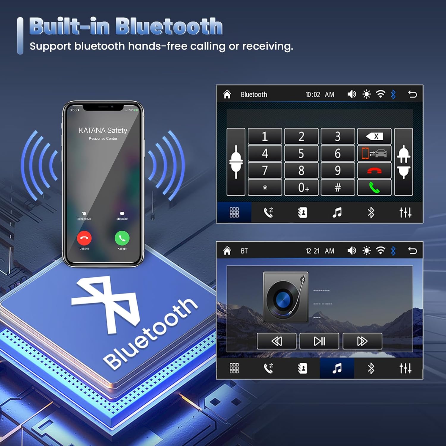 Autoradio Bluetooth 2 Din 7 Pollici Touchscreen - immagine 4