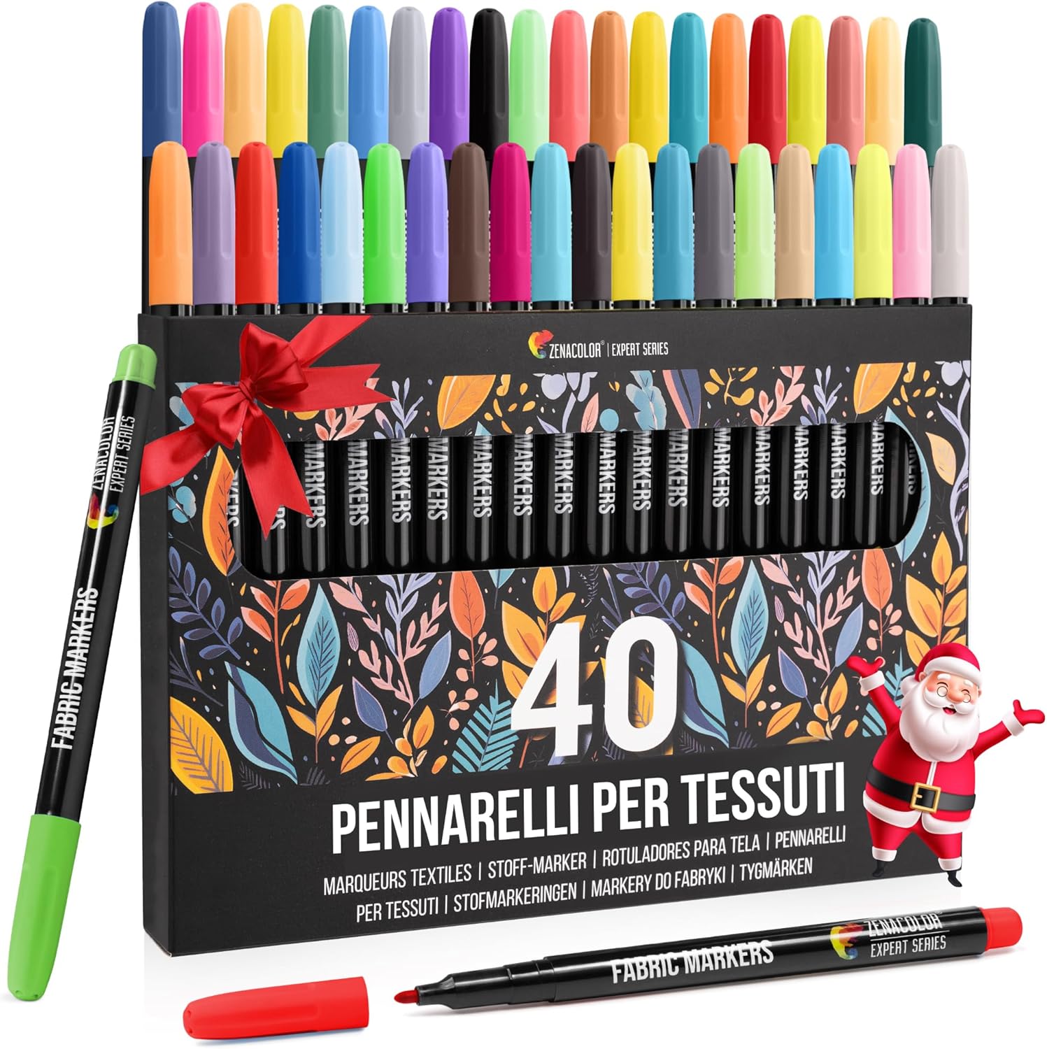 40 Pennarelli per Tessuti e Stoffa - Colori Permanenti - immagine 1