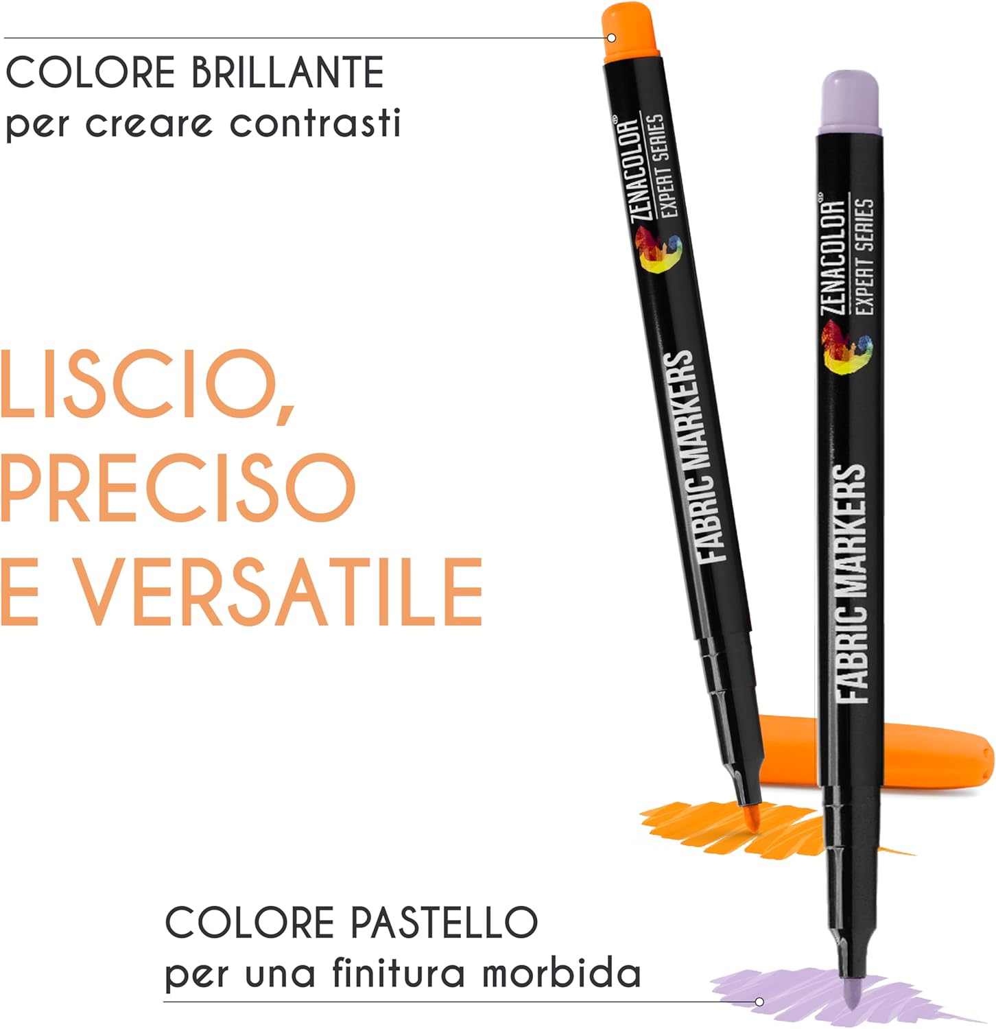 40 Pennarelli per Tessuti e Stoffa - Colori Permanenti - immagine 3