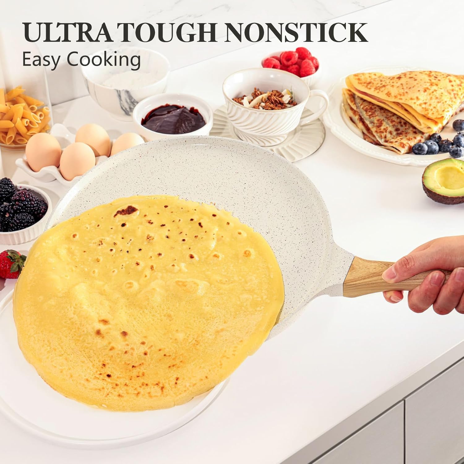Sensarte Padelle per Crepe 30cm Antiaderente - immagine 2