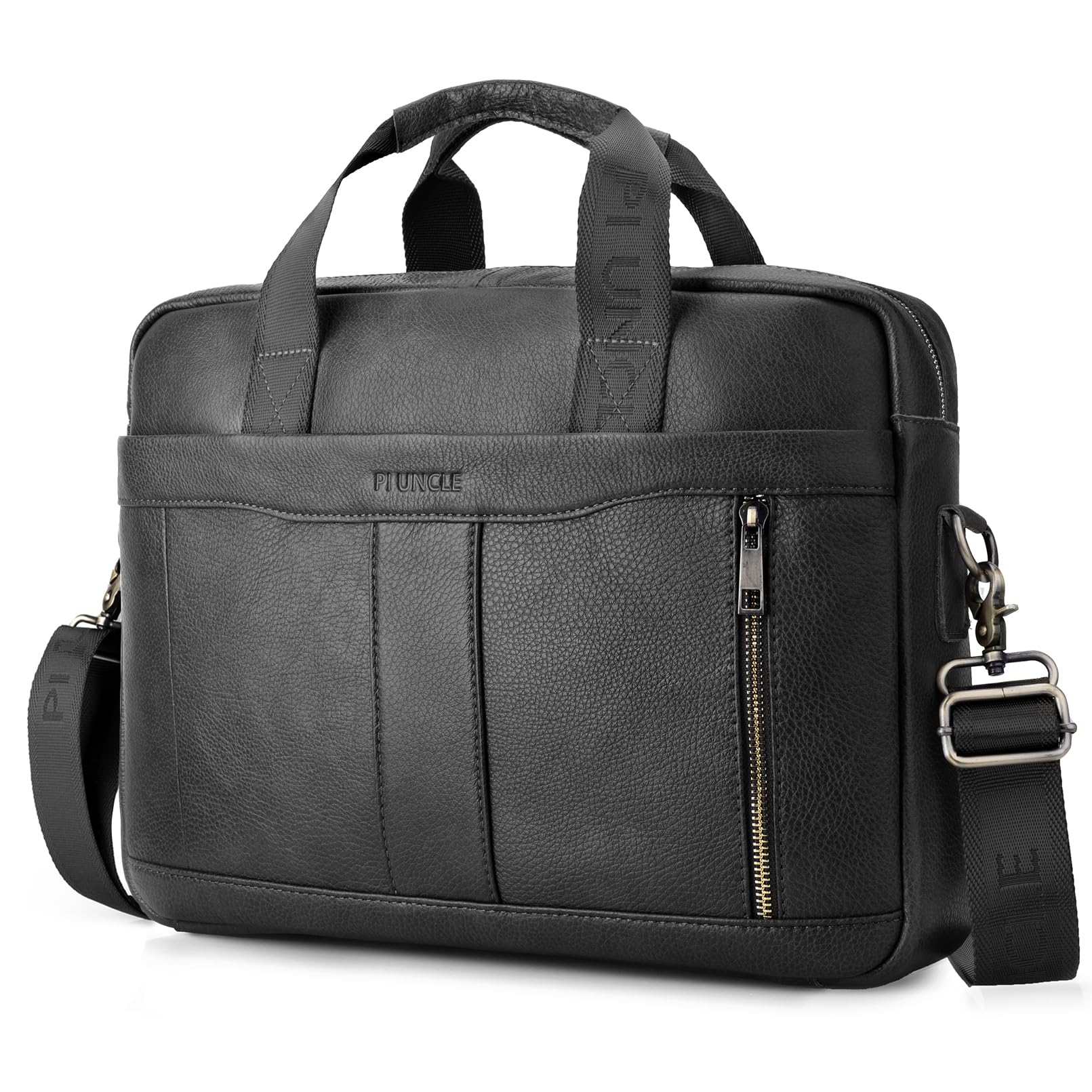 SPAHER Borsa Porta PC 15.6 Pollici in Vera Pelle