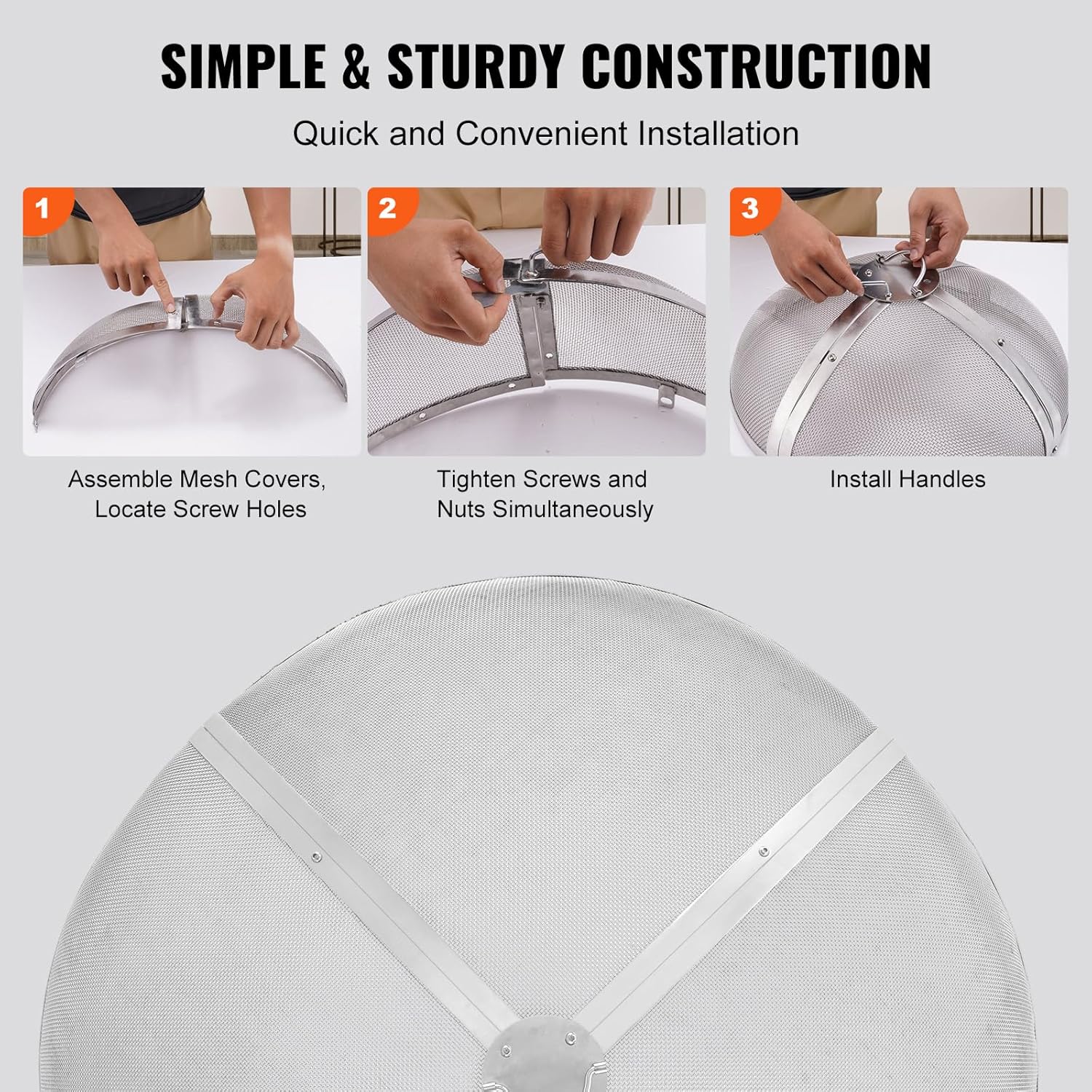 Vevor Parascintille Rotondo per Braciere da 40" - immagine 5