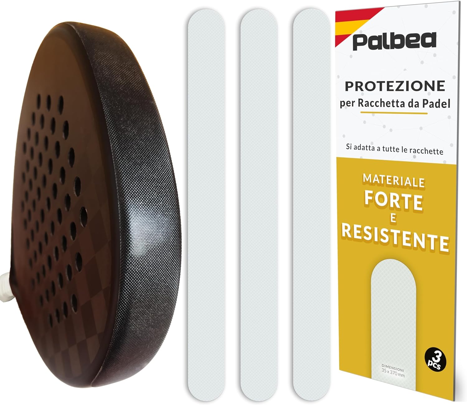 Palbea Protezione Racchetta Padel Trasparente - immagine 1