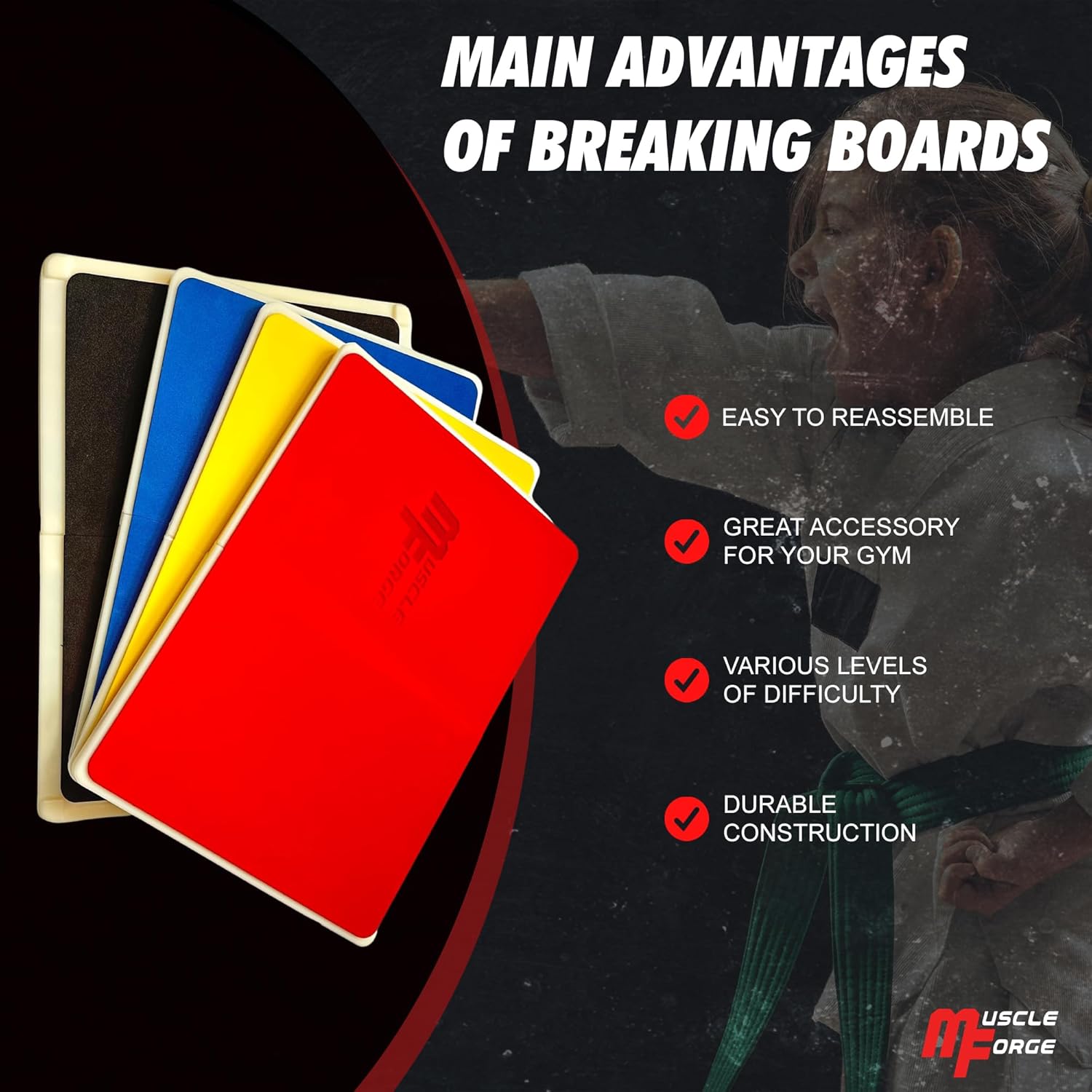 Muscleforge® Tavola Infrangibile Rottura Taekwondo - immagine 6