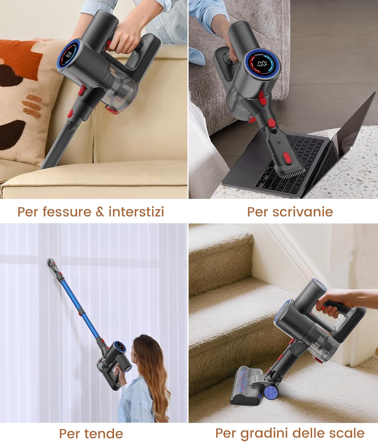 Verslife Z8 Aspirapolvere Senza Fili 40KPa 45min - immagine 5