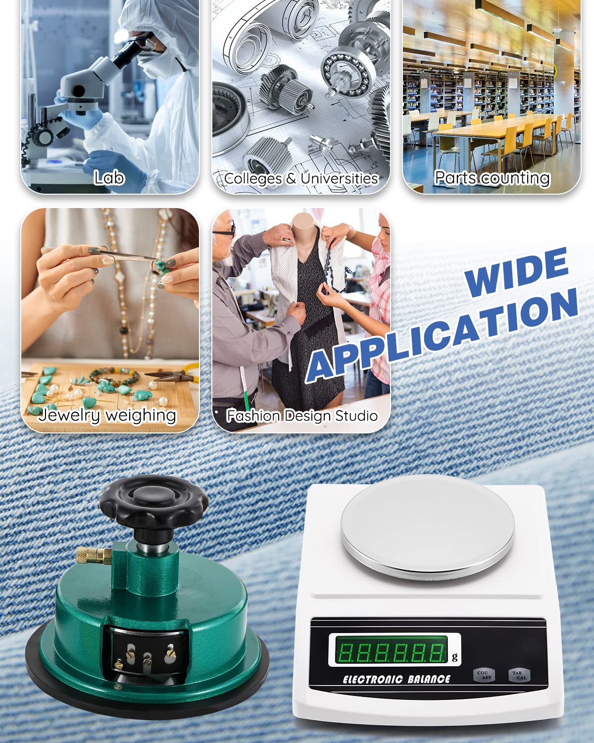 Newtry Bilancia elettronica di precisione 1000g/0,01g - immagine 6