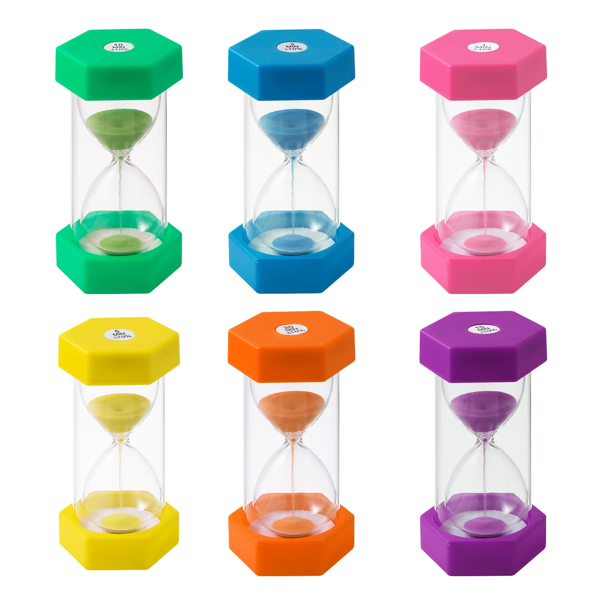 Set 6 Clessidre Colorate per Bambini