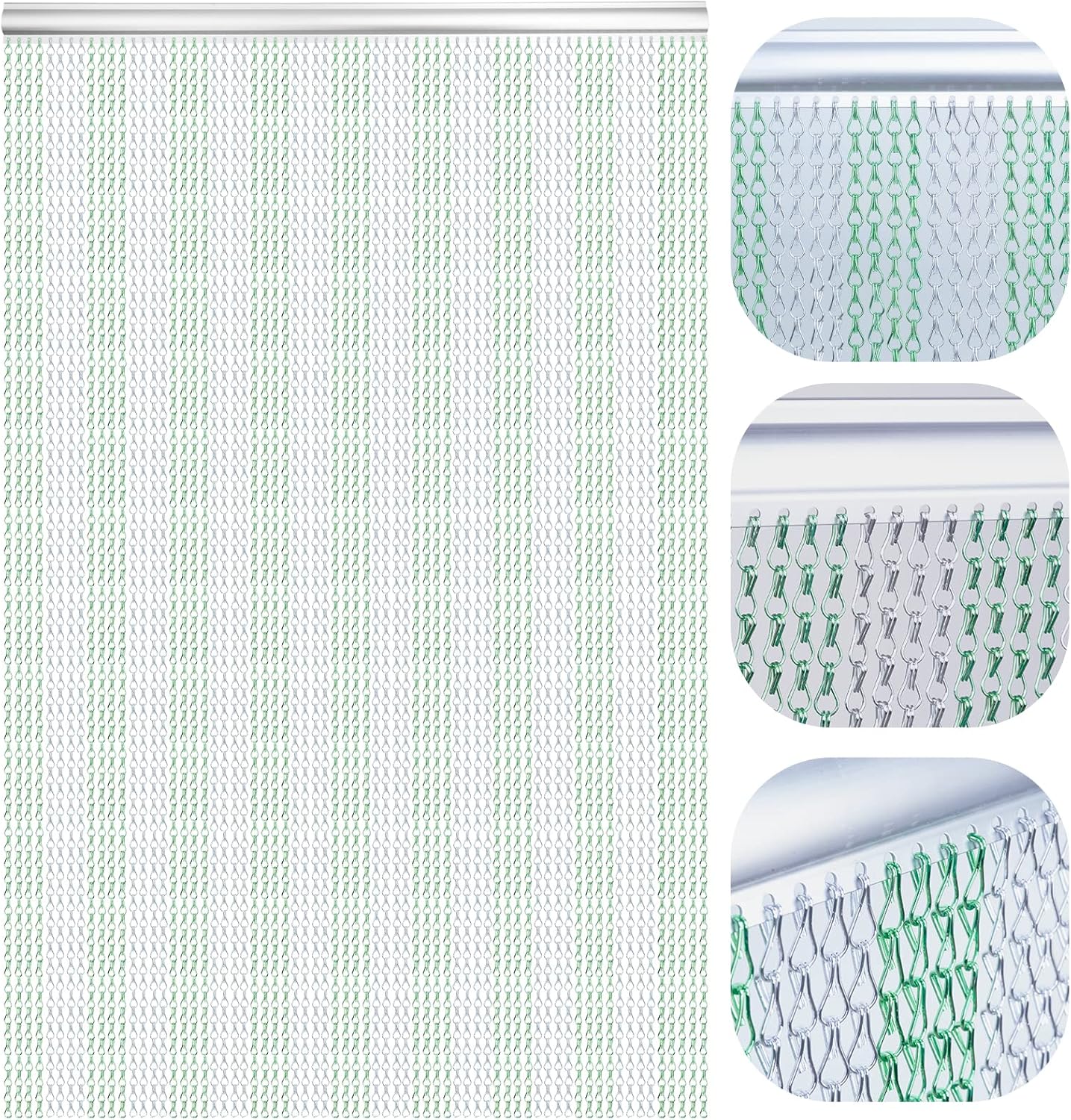 Lymmiytc Schermi per Porte a Tendina a Catena 90x210cm