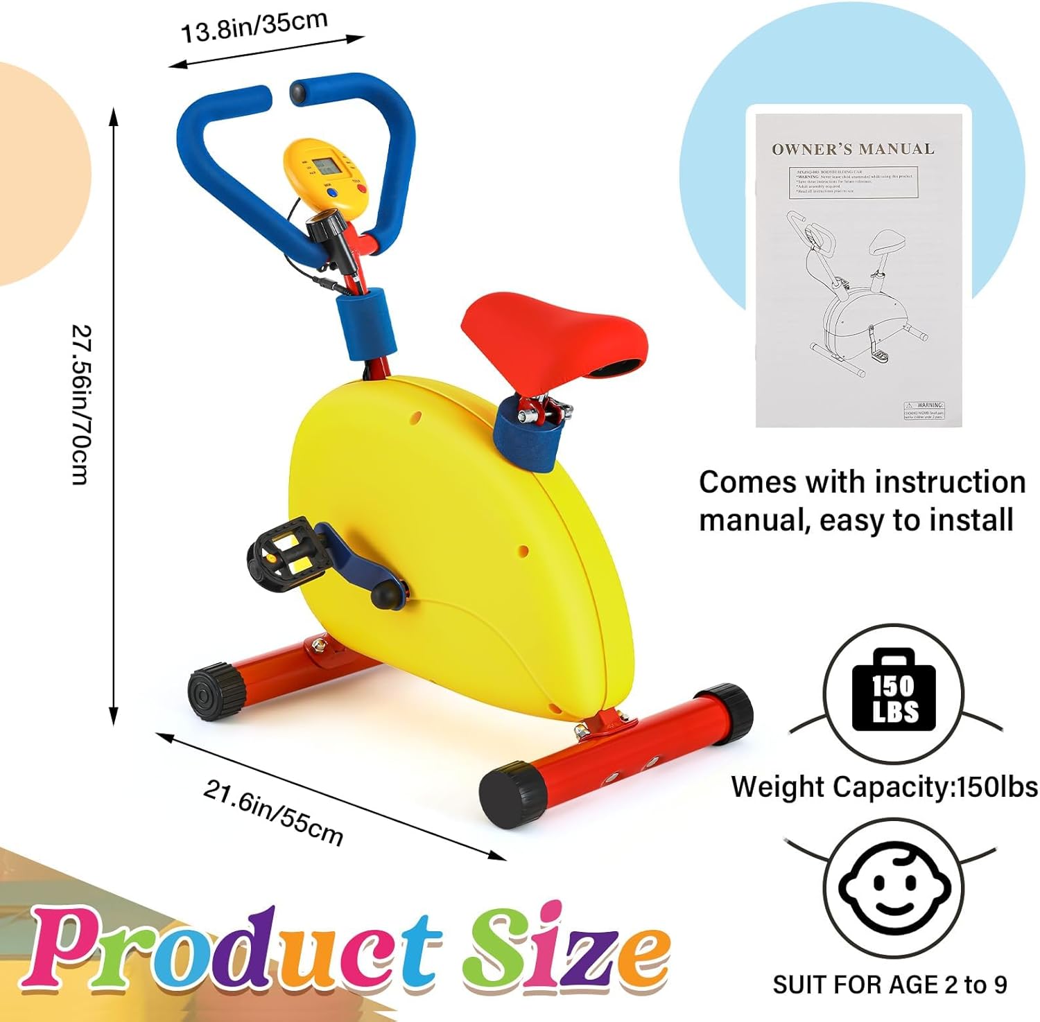 Cyclette per Bambini con Display Digitale - immagine 2