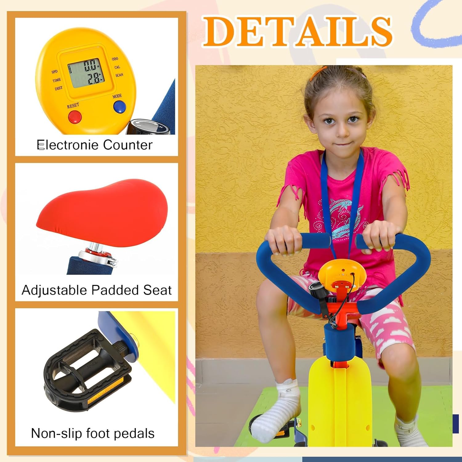 Cyclette per Bambini con Display Digitale - immagine 3