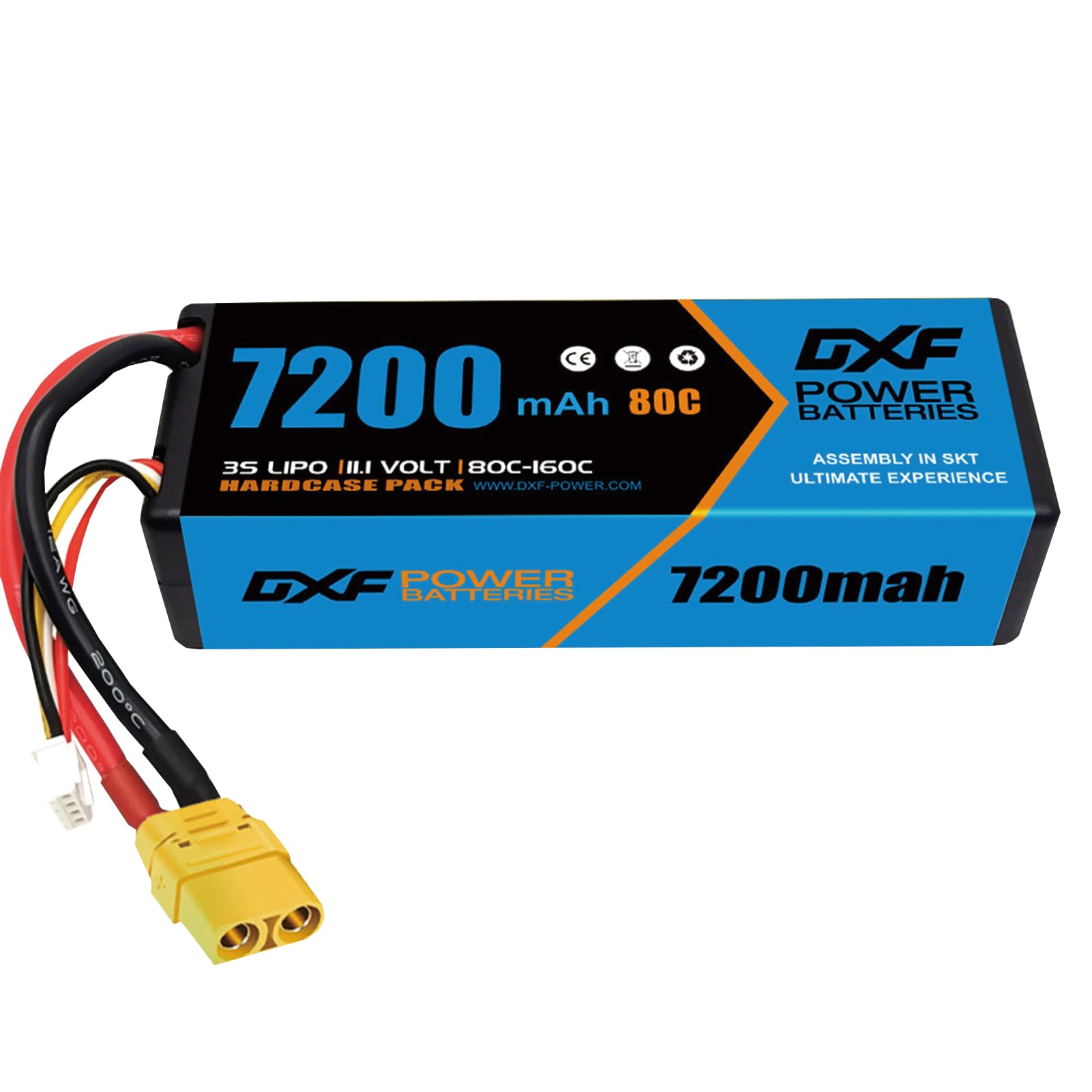Dxf 3 Batterie Lipo 7200 mAh 11.1V 80C con Spina XT90