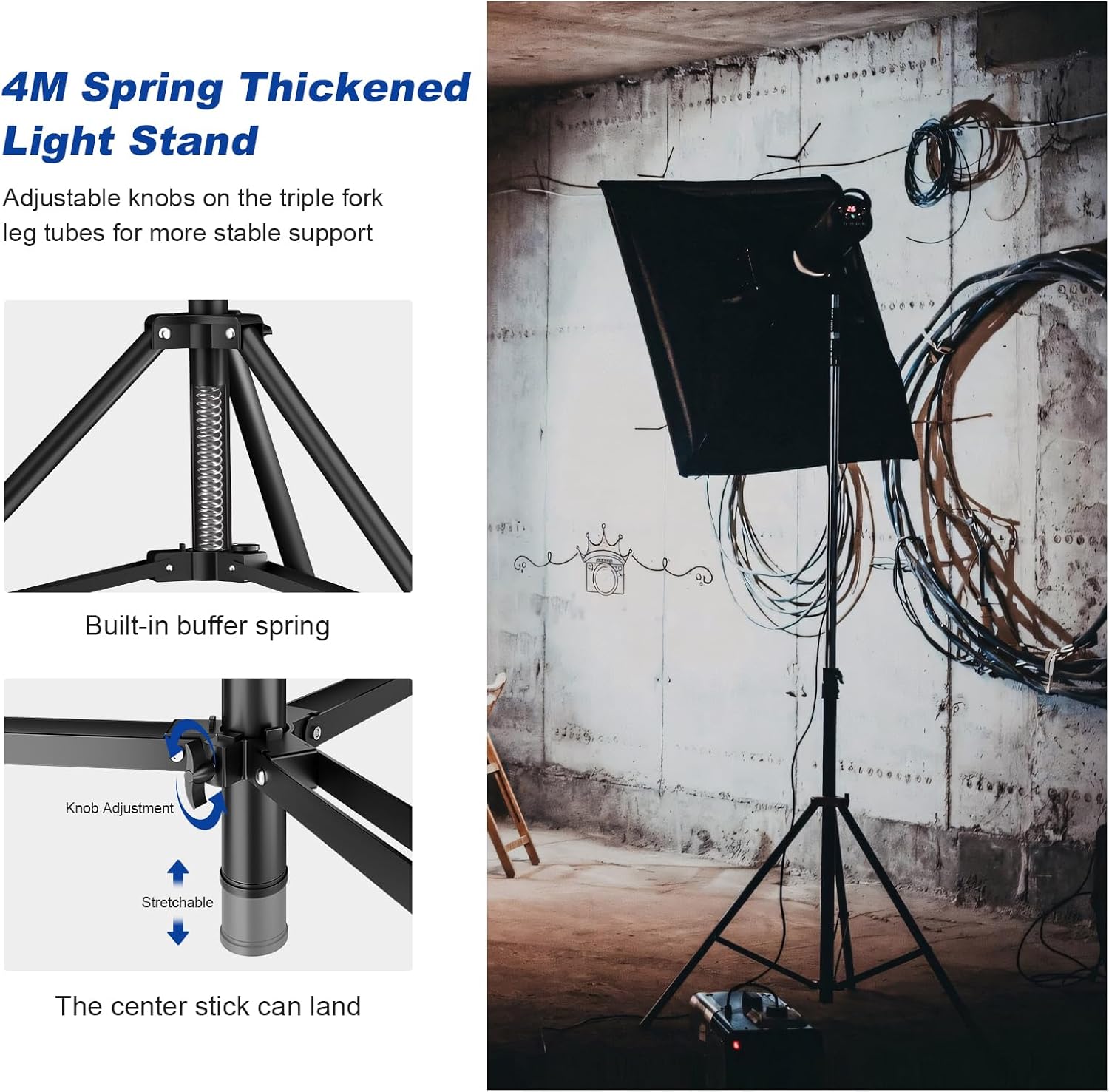 soonpho AIR Pro - Supporto Lampada Treppiede 4m - immagine 5